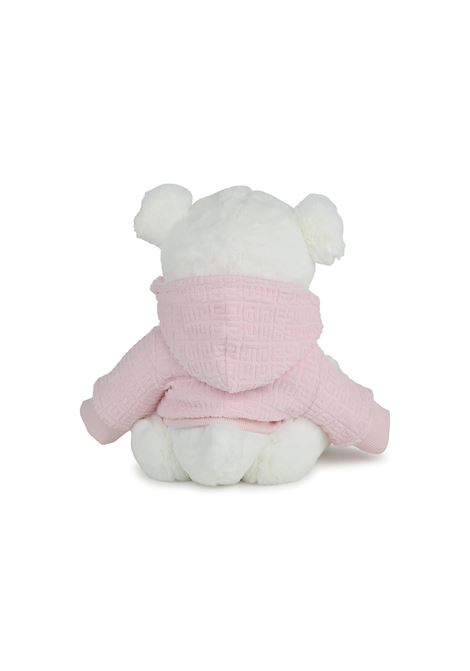 Orsetto Peluche GIVENCHY In Pelliccia Ecologica - Bianco e Rosa GIVENCHY KIDS | H3051844Z