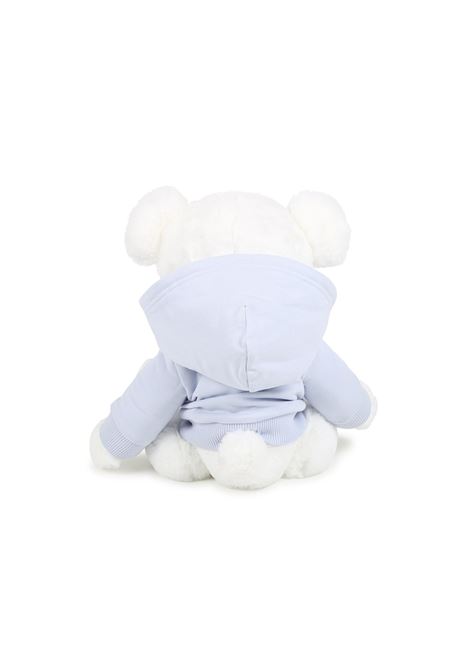 GIVENCHY Teddy Bear in Ecological Fur - White and Light Blue GIVENCHY KIDS | H30518771