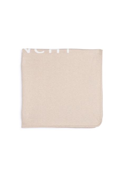 Beige Blanket With Lettering Logo GIVENCHY KIDS | H30524184