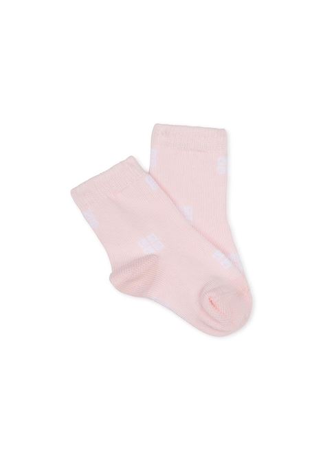 Pink and White Socks Set with Logo GIVENCHY KIDS | H3052644Z