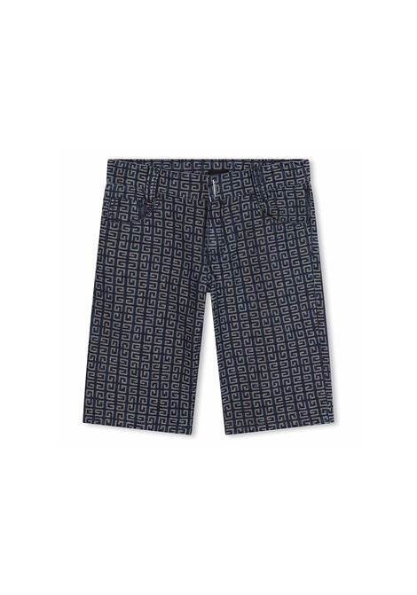 Bermuda In Denim Con Motivo 4G All-Over GIVENCHY KIDS | H30541Z10