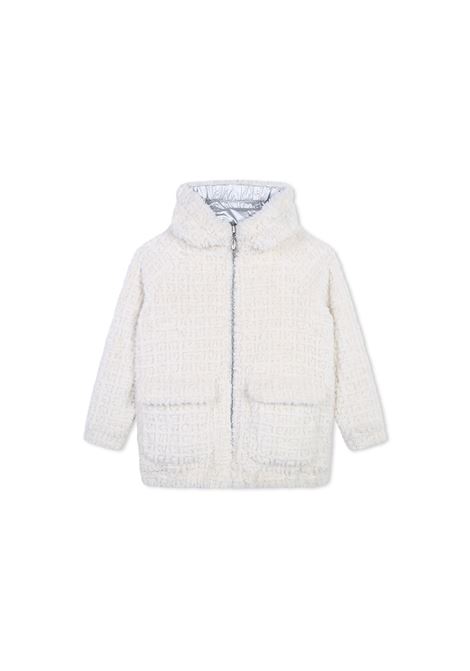 Silver and White Reversible Jacket GIVENCHY KIDS | H30557016