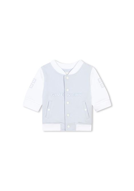 3-Piece Set in White and Light Blue with Logo GIVENCHY KIDS | H30571771