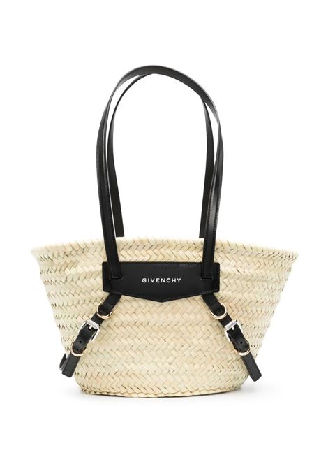 Black Raffia Small Voyou Basket Bag GIVENCHY | BB50ULB1UC001