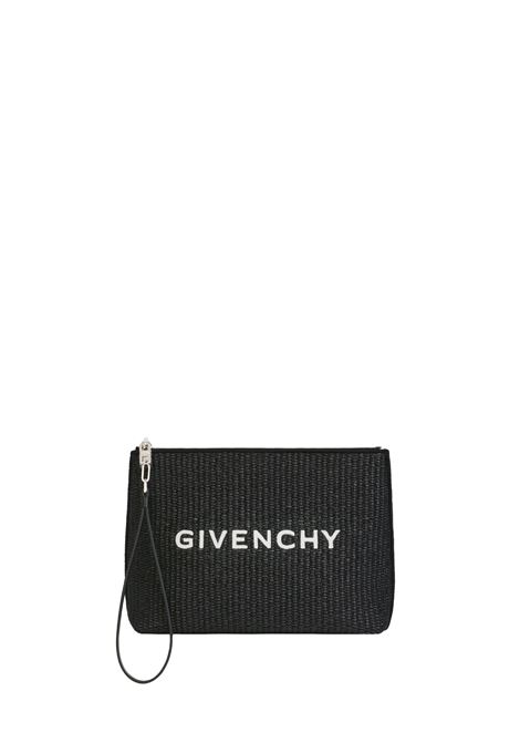 GIVENCHY Clutch In Black Raffia GIVENCHY | BB60KSB1TX001