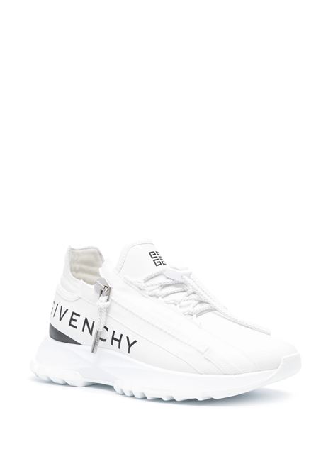 Sneakers Da Running Spectre In Pelle Bianca Con Zip GIVENCHY | BE003YE1WV116