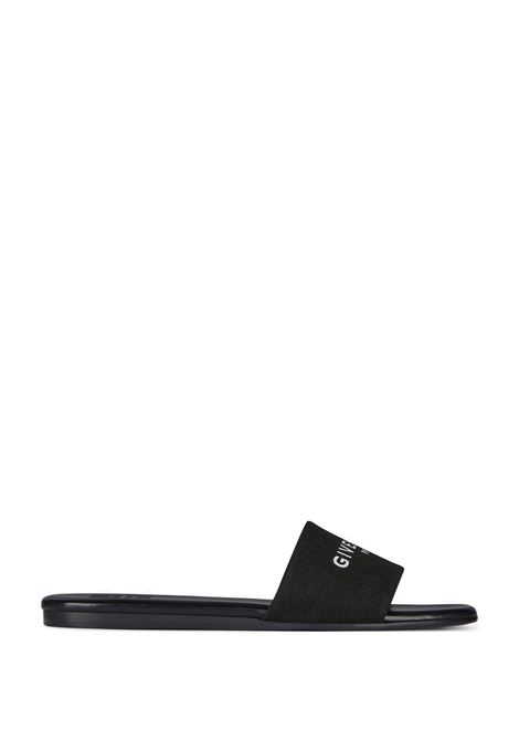 GIVENCHY Mule Piatte 4G In Tela Nera - GIVENCHY