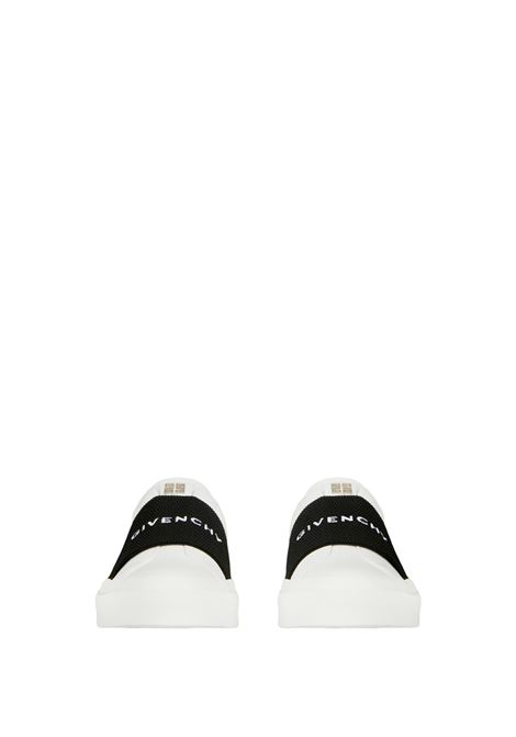 White City Sport Sneakers With Black GIVENCHY Band GIVENCHY | BH005XH14X116