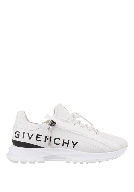 GIVENCHY Sneakers Da Running Spectre In Pelle Bianca Con Zip - GIVENCHY