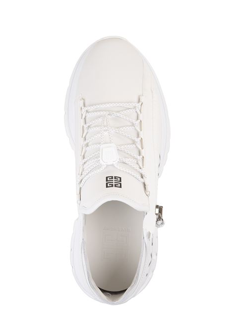 Sneakers Da Running Spectre In Pelle Bianca Con Zip GIVENCHY | BH009BH1LL100