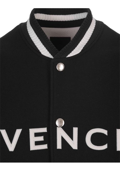 Bomber GIVENCHY Nero e Bianco In Lana e Pelle GIVENCHY | BM011S6Y16004