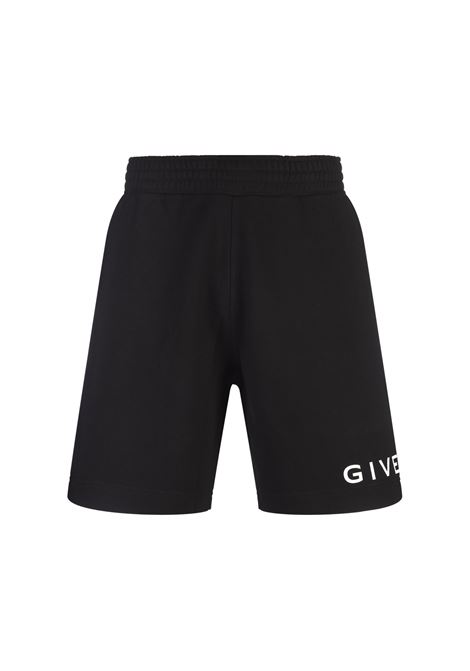 GIVENCHY Bermuda Neri Con Logo a Contrasto - GIVENCHY