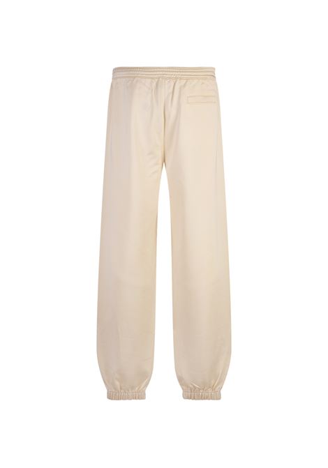 Ivory Jogging Trousers With Logo GIVENCHY | BM51GK3YMB105