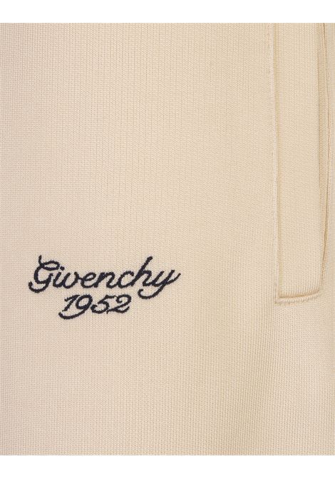 Ivory Jogging Trousers With Logo GIVENCHY | BM51GK3YMB105