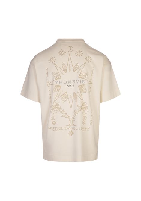 Ivory GIVENCHY Reverse T-Shirt With Tarot Print GIVENCHY | BM71JA3YN0105