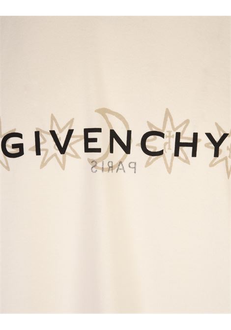 Ivory GIVENCHY Reverse T-Shirt With Tarot Print GIVENCHY | BM71JA3YN0105