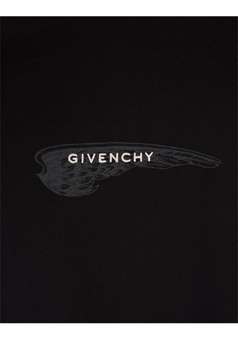 T-Shirt In Cotone Nero GIVENCHY Wings GIVENCHY | BM71JA3YN1001