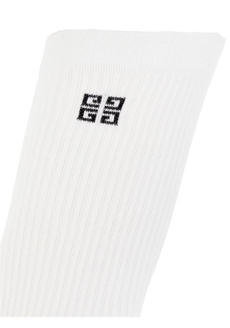 White Socks With 4G Logo GIVENCHY | BMB04H4YJW100