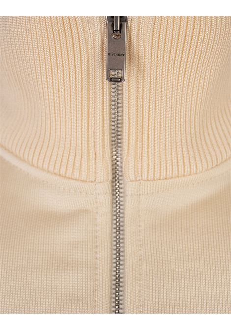 Ivory Brushed Fabric Sports Jacket With 4G Detail GIVENCHY | BMJ0MP3YMB105