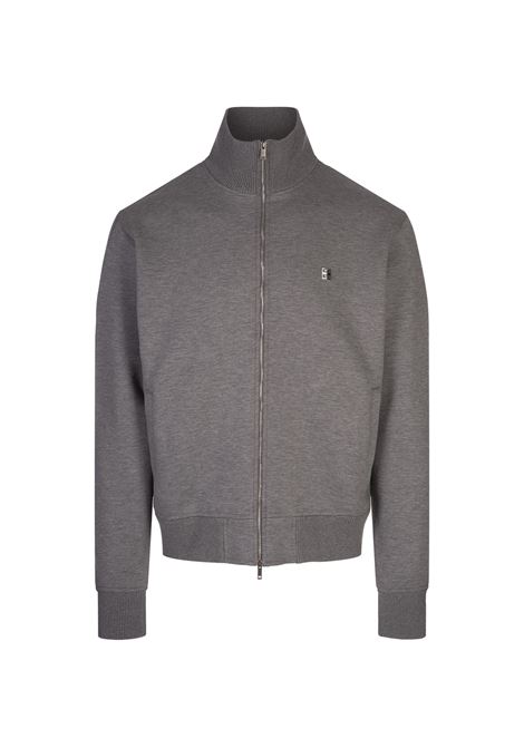 Grey Brushed Fabric Sports Jacket With 4G Detail GIVENCHY | BMJ0MP3YMC050