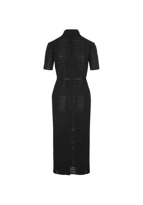 Black Voyou Polo Style Dress In 4G Jacquard GIVENCHY | BW224Y4ZA4001