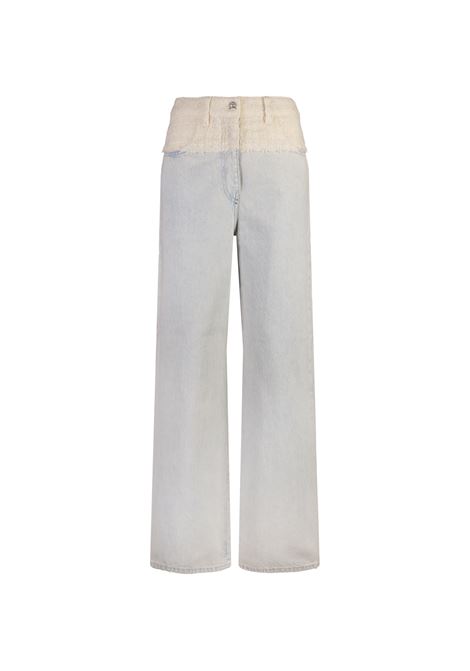 Light Blue Denim Jeans With Tweed Waist GIVENCHY | BW50WG5YB5128