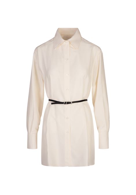 GIVENCHY Camicia Voyou Bianca Con Cintura - GIVENCHY