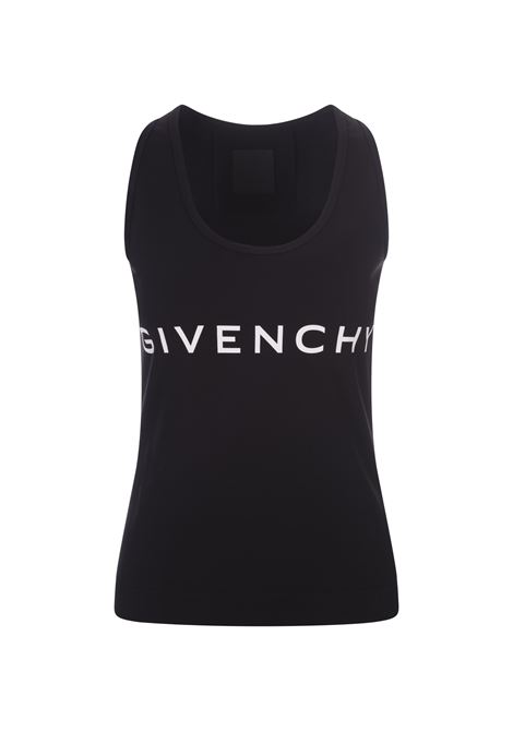 GIVENCHY Canotta Slim GIVENCHY Archetype In Cotone Nero - GIVENCHY