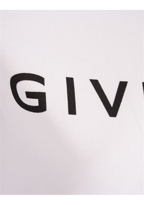 GIVENCHY Archetype Slim T-Shirt in White/Black Cotton GIVENCHY | BW70BF3YAC116