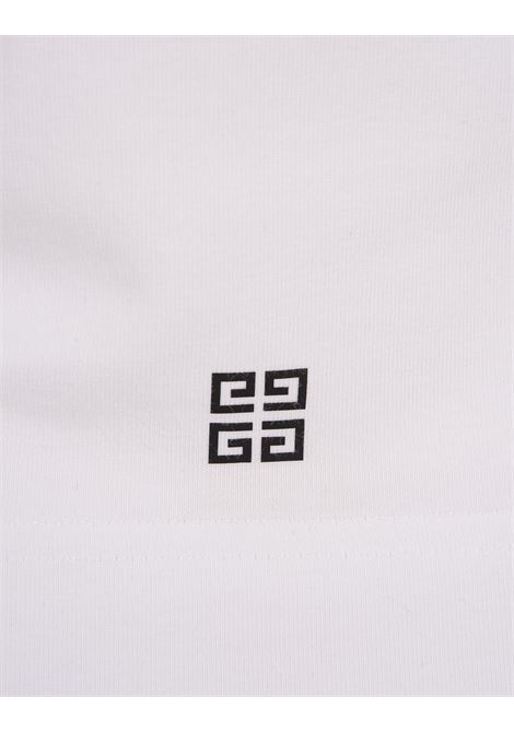 GIVENCHY Archetype Slim T-Shirt in White/Black Cotton GIVENCHY | BW70BF3YAC116