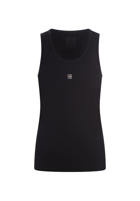 Top Nero Con Placca Logo GIVENCHY | BW70CH3YHY001