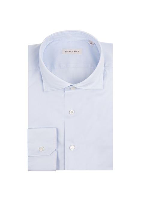 Camicia Slim Fit In Cotone Oxford Azzurro GLANSHIRT | 5XSA00-G6039800