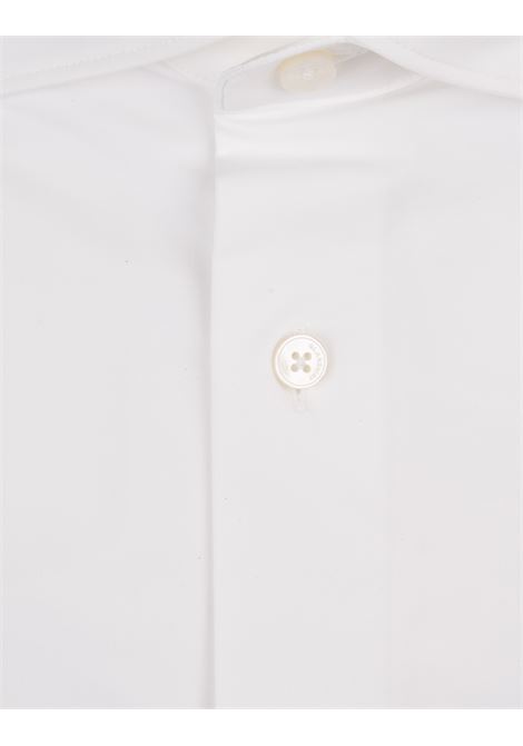 Slim Fit Shirt In White Technical Fabric GLANSHIRT | 5XSA01-G9286001