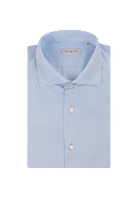 Slim Fit Shirt In Light Blue Technical Fabric GLANSHIRT | 5XSA01-G9286800