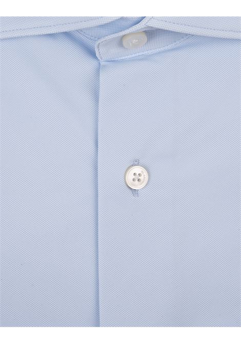 Slim Fit Shirt In Light Blue Technical Fabric GLANSHIRT | 5XSA01-G9286800