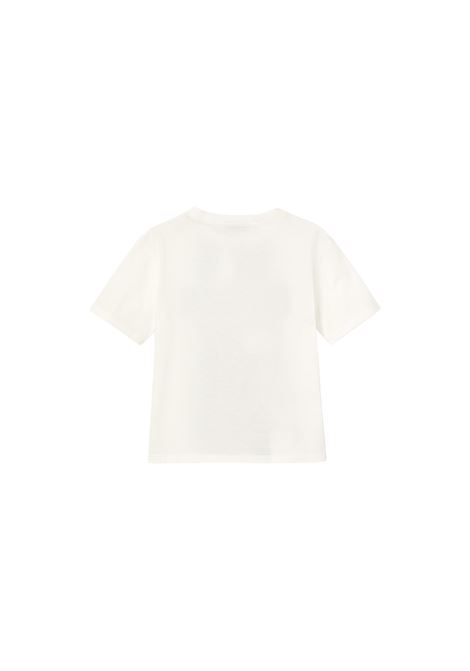 T-Shirt Bianca Con Stampa Gucci Web GUCCI KIDS | 575114-XJGN79214