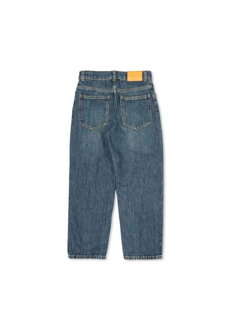 Dark Blue Denim Straight Leg Jeans GUCCI KIDS | 787179-XDC014759