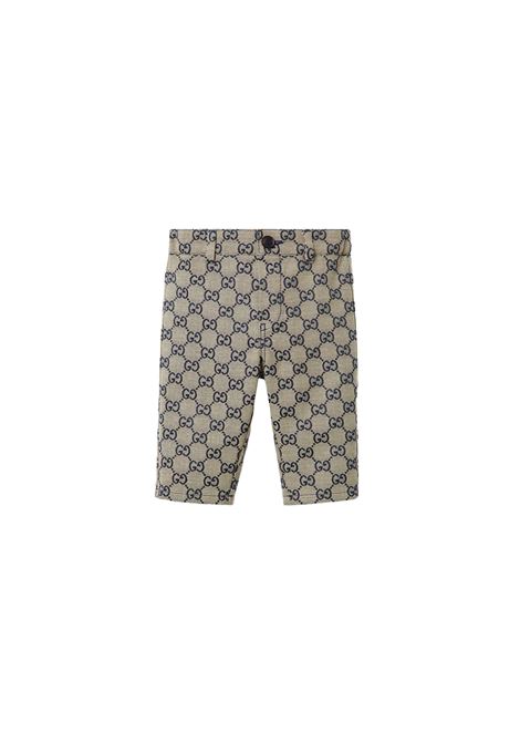 Pantaloni In Tessuto GG GUCCI KIDS | 791202-XWA2M9118