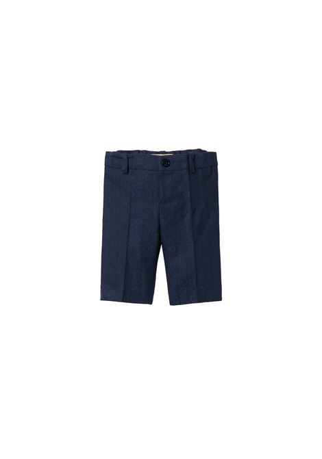 Pantaloni Classici In Flanella Blu Scuro GUCCI KIDS | 791240-XWA194486