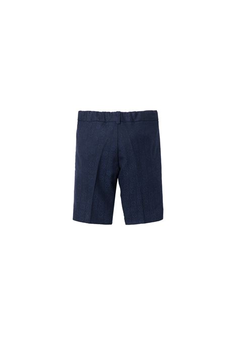 Pantaloni Classici In Flanella Blu Scuro GUCCI KIDS | 791240-XWA194486