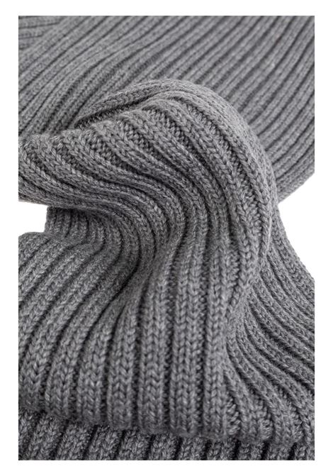 Grey Wool Scarf With Web Ribbon GUCCI KIDS | 792705-4K2061266