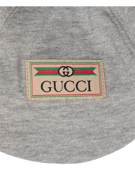 Gift Set With Grey Playsuit and Matching Hat GUCCI KIDS | 793377-XJF8F1173