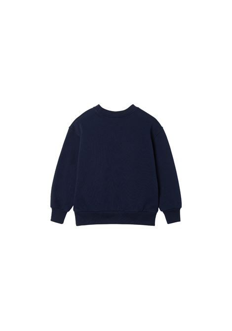 Dark Blue Sweatshirt With Gucci Web Print GUCCI KIDS | 793528-XJGPJ4392