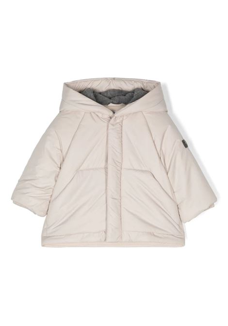 Light Beige Puffer Jacket With Logo Patch IL GUFO | A24GM425N0106118