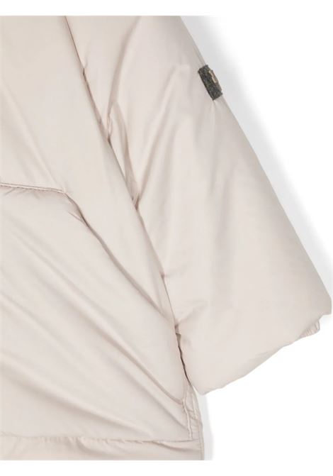 Piumino Beige Chiaro Con Patch Logo IL GUFO | A24GM425N0106118