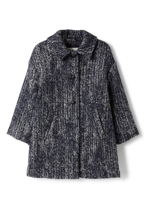 IL GUFO Cappotto In Tweed Blu - IL GUFO