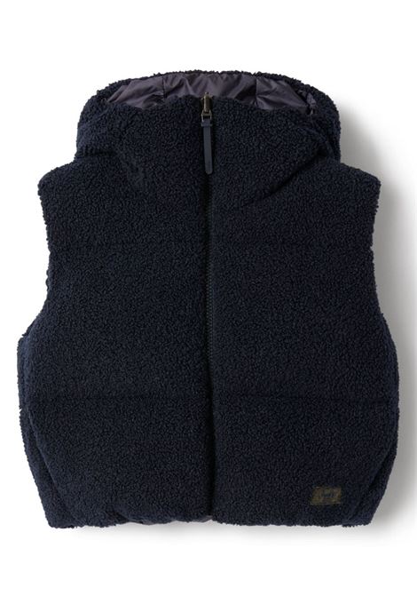 Blue Reversible Curly Fleece Vest IL GUFO | A24GT044PE031497