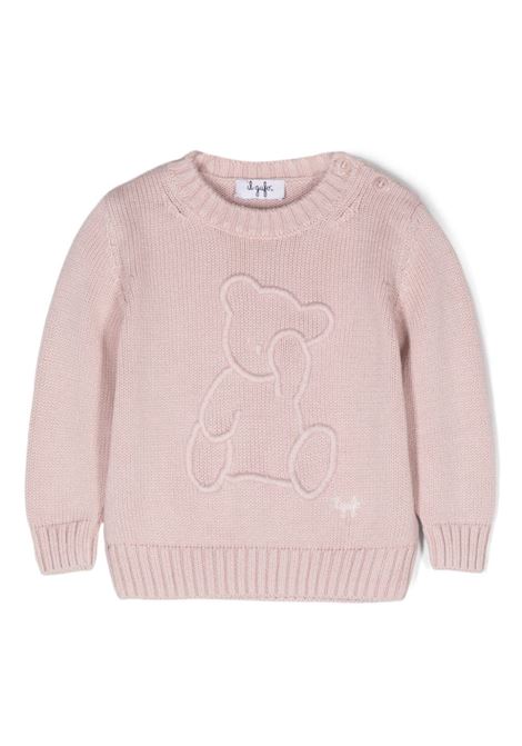 Pink Sweater With Bear IL GUFO | A24MA451EM109305