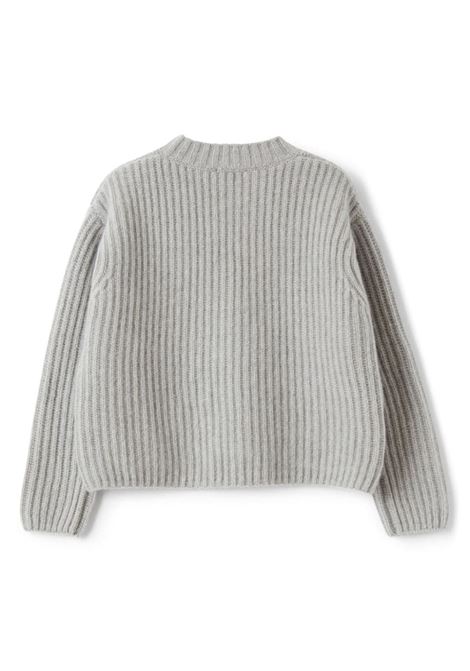 Grey English Rib Wool Sweater IL GUFO | A24MA454EM220072