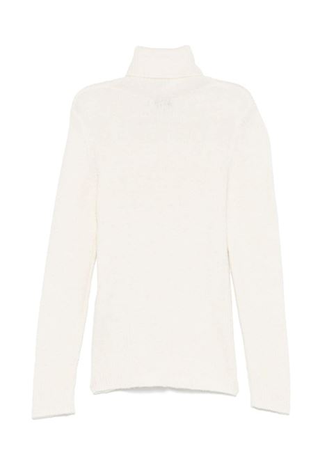 White Wool Blend Turtleneck Sweater  IL GUFO | A24MA472EM437100